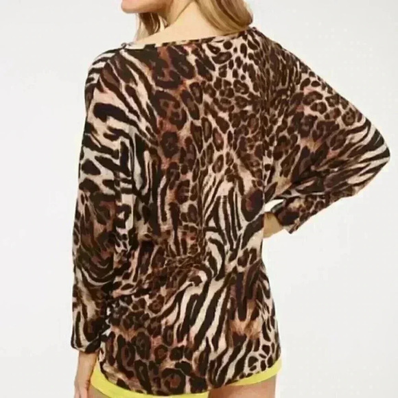 ANIMAL PRINT TUNIC TOP - Picture 4 of 4
